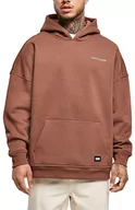 Bluzy męskie - Urban Classics Męska bluza z kapturem oversized z logo, Bark, 3XL - miniaturka - grafika 1
