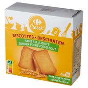 Pieczywo chrupkie - Carrefour Classic Sucharki pszenne bez dodatku soli 300 g - miniaturka - grafika 1