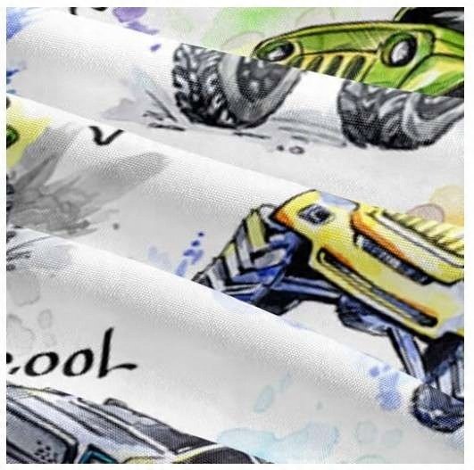 Pościel Mikrofibra 135X200Cm +1 Poszewka 80X80Cm Wzór Monster Trucks