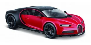 Model kompozytowy Bugatti Chiron sport czarno-czerwony - Samochody i pojazdy dla dzieci - miniaturka - grafika 1