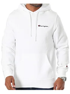 BLUZA unisex CHAMPION z kapturem 220258-WW001 kangurka biała S - Bluzy męskie - miniaturka - grafika 1