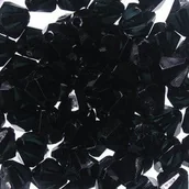 Półfabrykaty do biżuterii - Korale Akrylowe Diamentowe 6mm (50szt) Czarny - miniaturka - grafika 1