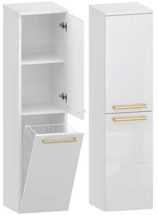 Słupek Łazienkowy ATHOS 35 2D K P- Uchwyt Złoty - Szafki łazienkowe - miniaturka - grafika 1