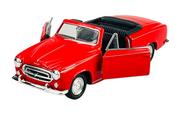 Samochody i pojazdy dla dzieci - Welly Old Timer 1957 Peugeot 403 Bez Dachu Czerwony 1:34 Metalowy Nowy Model - miniaturka - grafika 1