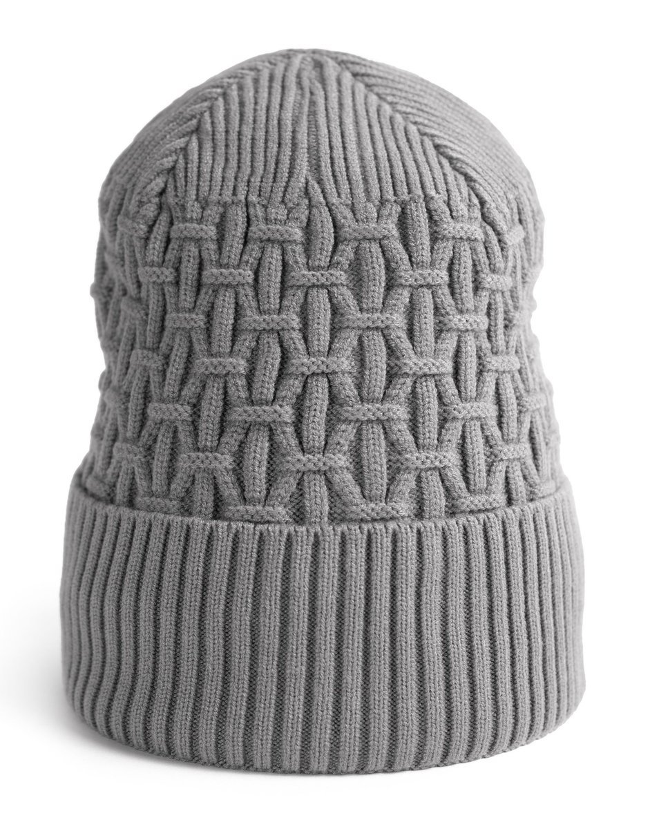 Czapka Zimowa Damska Męska Beanie Podwijana Uniwersalna Casualowa Jesienna
