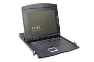 Akcesoria do serwerów - Digitus Konsola modułowa z monitorem TFT o przekątnej 17″ (43,2 cm), 1-portowym przełącznikiem KVM & touchpadem, klawiatura turecka - miniaturka - grafika 1