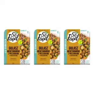 So Food Gulasz wegetariański z pieczarkami i kaszą gryczaną zestaw 3 x 330 g - Szybkie dania obiadowe - miniaturka - grafika 1