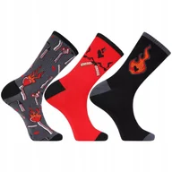 Skarpetki męskie - Skarpetki Męskie Bawełniane Skarpety Kolorowe Długie MORAJ 3-PARY 39-42 - miniaturka - grafika 1