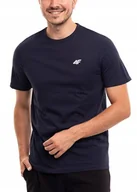Koszulki męskie - Koszulka Męska Sportowa 4F T-Shirt Bluzka z Krótkim Rękawem Bawełniana S - miniaturka - grafika 1