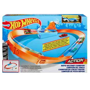 Hot Wheels Rywalizacja Mistrzów Zestawy Gjm75 - model lub pojazd - Tory, garaże, parkingi - miniaturka - grafika 1