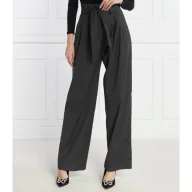 Spodnie damskie - Pinko Wełniane spodnie | Loose fit - miniaturka - grafika 1