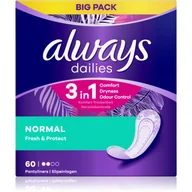Podpaski - Always dailies Slip wkładkami, Normal, 60 sztuki 83726197 - miniaturka - grafika 1
