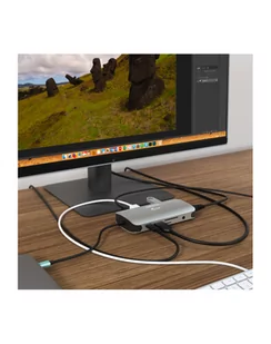 dicota Przenośna stacja dokująca USB-C  10-in-1 HDMI PD 100W - Stacje dokujące i replikatory portów - miniaturka - grafika 1