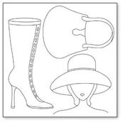 Decoupage - Serwetka ryżowa 50x50 cm - szkic - miniaturka - grafika 1