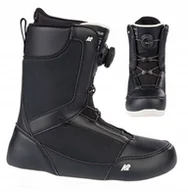 Buty snowboardowe - Buty snowboardowe Damskie Junior K2 Belief Boa black Czarny Roz. 7.5 (39) - miniaturka - grafika 1