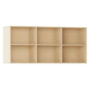 Biblioteka INTEGRO z półkami, wyższa, 835 x 1750 x 400 mm, 6 półek, buk - Meblościanki - miniaturka - grafika 1