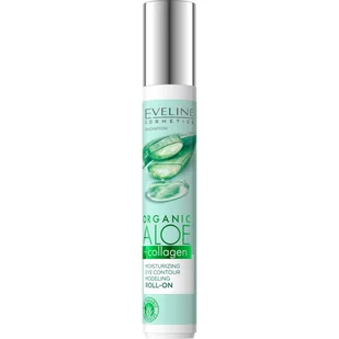 Eveline cosmetics Eveline Cosmetics - Organic Aloe + Collagen - Moisturizing Eye Contour Modeling Roll-on - Nawilżający roll-on modelujący kontur oczu - 15 ml - Serum do twarzy - miniaturka - grafika 1