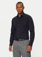 Koszule męskie - Calvin Klein Koszula K10K108229 Granatowy Slim Fit - miniaturka - grafika 1