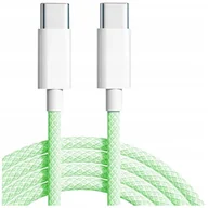 Kable USB - CO2 ŁADOWARKA KABEL USB-C SZYBKIE ŁADOWANIE USB TYP C DO IPHONE 15 1M ZIELONY - miniaturka - grafika 1