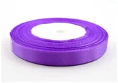 Pasmanteria - Brewis Wstążka dekoracyjna satynowa 12mm/32m jasnyfiolet 187 - miniaturka - grafika 1