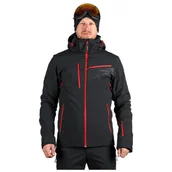 Kurtki męskie - Męska kurtka narciarska Northfinder Bartalan Rozmiar: L / Kolor: czarny/czerwony - miniaturka - grafika 1