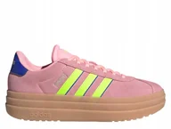 Sneakersy damskie - Buty damskie sportowe sneakersy różowe adidas VL Court Bold IH8089 37 1/3 - miniaturka - grafika 1