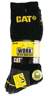 Skarpetki męskie - CAT Mężczyźni skarpety skarpety Real Work robocza, trójpak, rozm. 46/50, czarne - miniaturka - grafika 1