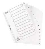Przekładki do segregatorów - Przekładki numeryczne Elba Strong Line, A4, białe, 12 sztuk - miniaturka - grafika 1
