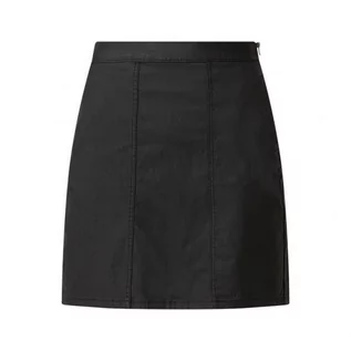 Spódnice - Spódnica mini z imitacji skóry model Peri - Noisy May - grafika 1