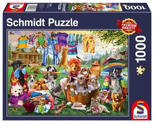 G3 Puzzle PQ 1000 Ogród pełen zwierzaków - Puzzle - miniaturka - grafika 1
