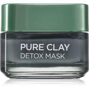 Maseczki do twarzy - L'Oréal Paris Maska Dermo Expertise Pure Clay Detox  50 ML, czarna 50 ml 3600523305957 - miniaturka - grafika 1