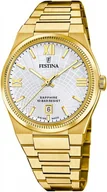 Zegarki męskie - Zegarek męski FESTINA 20057/1 złoty klasyczny do pływania - miniaturka - grafika 1