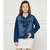 Kurtki i płaszcze dla dziewczynek - Guess Kurtka jeansowa | Comfort fit - miniaturka - grafika 1