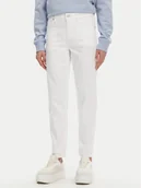 Spodnie damskie - Calvin Klein Jeansy K20K208261 Biały Slim Fit - miniaturka - grafika 1