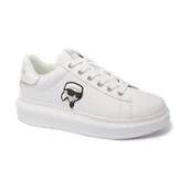 Moda i Uroda OUTLET - Karl Lagerfeld Skórzane sneakersy KAPRI - miniaturka - grafika 1