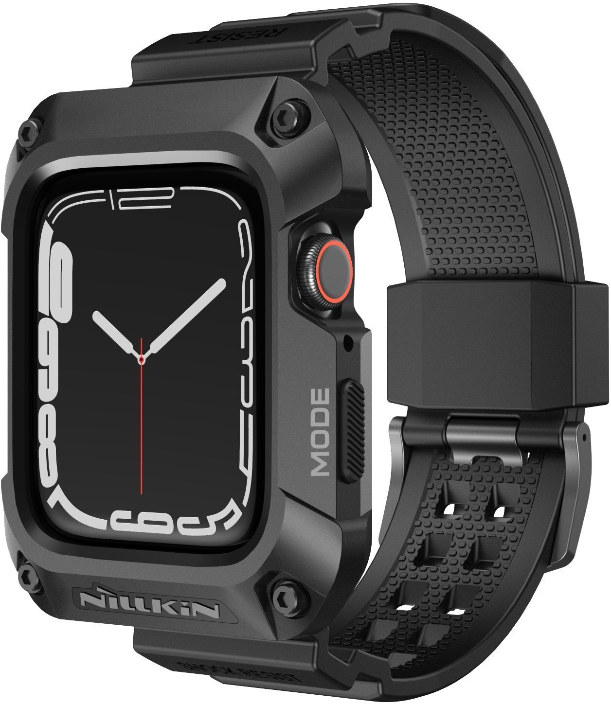 NILLKIN ETUI DYNAGUARD WRISTBAND APPLE WATCH 44mm/4/5/6, BLACK / CZARNY