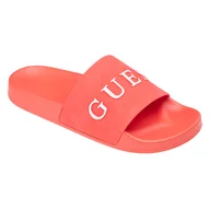 Klapki i japonki męskie - Męskie Klapki GUESS SLIDES F3GZ05BB00F-G5K6 – Czerwony - miniaturka - grafika 1