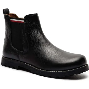Tommy Hilfiger Skórzane sztyblety - Buty dla dziewczynek - miniaturka - grafika 1