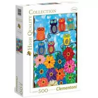 Puzzle - Clementoni 500 Cute little owls PCL-35024 - miniaturka - grafika 1