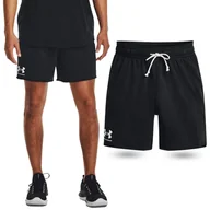Spodnie sportowe męskie - Spodenki fitness męskie UNDER ARMOUR Rival Terry 6" Shorts Szorty - miniaturka - grafika 1