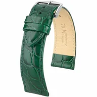 Akcesoria do zegarków - Zielony pasek skórzany 18 mm HIRSCH Crocograin 12302840-2-18 (M) RATY | GRATIS WYSYŁKA | GRATIS ZWROT DO  1 ROKU | 100% ORYGINAŁ!! - miniaturka - grafika 1