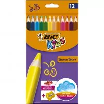 BIC Kredki 12 kolorów Jumbo Super Soft Kids - Przybory szkolne - miniaturka - grafika 2