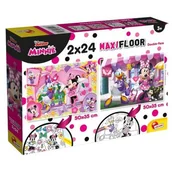 Puzzle - Lisciani Giochi 86597 Disney Supermaxi 2 x 24 Minnie Puzzle dla dzieci, wielokolorowe 86597 - miniaturka - grafika 1