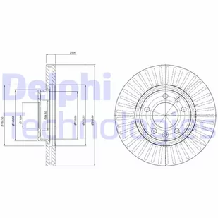 Tarcza hamulcowa DELPHI BG3835C - Tarcze hamulcowe - miniaturka - grafika 1