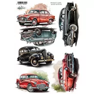 Decoupage - Papier ryżowy Alchemy of Art - SAMOCHODY A4 - miniaturka - grafika 1