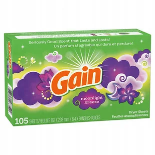 Chusteczki do suszarek Gain Moonlight 105 szt - Środki do prania - miniaturka - grafika 1