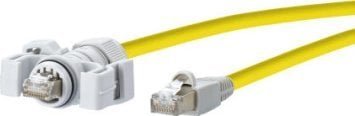 Metz METZ CONNECT E-DAT przemysłowy kabel krosowy V6, IP67 - RJ45, 1 m
