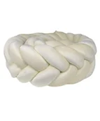 Ochraniacze do łóżeczka - Warkocz Ochraniacz do łóżeczka typu kłos "Welur Krem" 410 cm - miniaturka - grafika 1