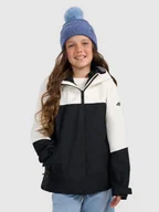 Kurtki i płaszcze dla dziewczynek - 4F Kurtka przejściowa 3w1 membrana 5000 dziewczęca - czarna 164 (13-14 lat) - miniaturka - grafika 1