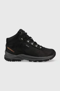 Buty trekkingowe męskie - Merrell buty Erie Mid Leather Waterproof męskie kolor czarny - grafika 1